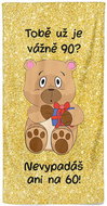 IMPAR Tobě už je tolik? 90 let – 70 × 140 cm - Bath Towel