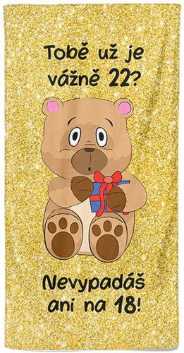 IMPAR Tobě už je tolik? 22 let – 100 × 170 cm   - Bath Towel - Main image
