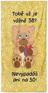 IMPAR Tobě už je tolik? 38 let – 100 × 170 cm   - Bath Towel