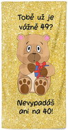 IMPAR Tobě už je tolik? 49 let – 100 × 170 cm   - Bath Towel