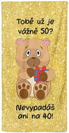 IMPAR Tobě už je tolik? 50 let – 100 × 170 cm   - Bath Towel