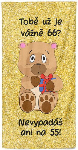 IMPAR Tobě už je tolik? 66 let – 100 × 170 cm   - Bath Towel - Main image