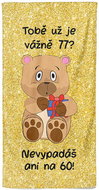 IMPAR Tobě už je tolik? 77 let – 100 × 170 cm   - Bath Towel