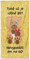 IMPAR Tobě už je tolik? 89 let – 100 × 170 cm   - Bath Towel