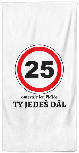 IMPAR Ty jedeš dál 25 - let – 70 × 140 cm - Bath Towel - Main image