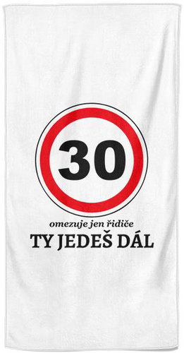 IMPAR Ty jedeš dál 30 - let – 70 × 140 cm - Bath Towel - Main image
