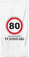 IMPAR Ty jedeš dál 80 - let – 70 × 140 cm - Bath Towel