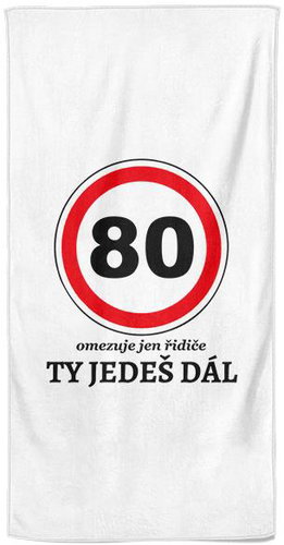 IMPAR Ty jedeš dál 80 - let – 70 × 140 cm - Bath Towel - Main image