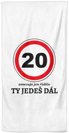 IMPAR Ty jedeš dál 20 - let – 100 × 170 cm   - Bath Towel