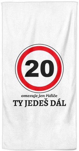 IMPAR Ty jedeš dál 20 - let – 100 × 170 cm   - Bath Towel - Main image