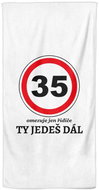 IMPAR Ty jedeš dál 35 - let – 100 × 170 cm   - Bath Towel