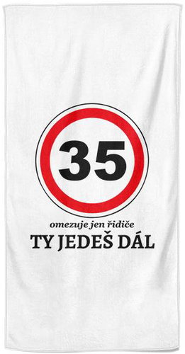 IMPAR Ty jedeš dál 35 - let – 100 × 170 cm   - Bath Towel - Main image