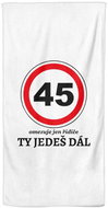 IMPAR Ty jedeš dál 45 - let – 100 × 170 cm   - Bath Towel