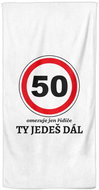 IMPAR Ty jedeš dál 50 - let – 100 × 170 cm   - Bath Towel