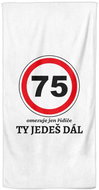 IMPAR Ty jedeš dál 75 - let – 100 × 170 cm   - Bath Towel