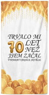 IMPAR Trvalo mi 70 let – 70 × 140 cm - Bath Towel