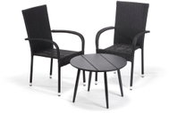 IWHome Jídelní set ELCHE antracit + 2x židle MADRID antracit IWH-10150015 - Zahradní nábytek