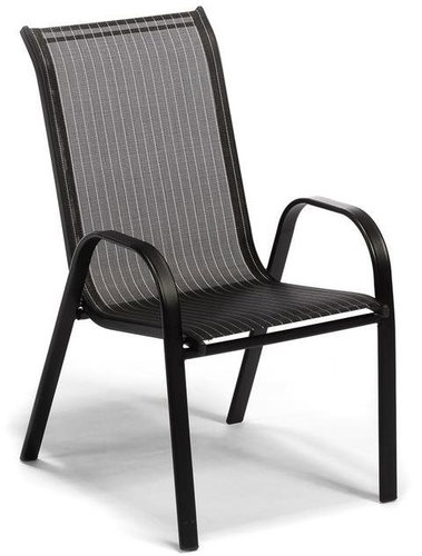 IWHome Zahradní židle VALENCIA černá, stohovatelná IWH-1010006 - Garden Chair - Main image