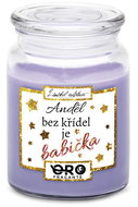 IMPAR Candle with lavender scent - Angel without wings - grandmother 500 g - Candle