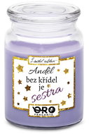 IMPAR Candle with lavender scent - Angel without wings is sister 500 g - Candle