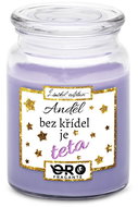 IMPAR Candle with lavender scent - Angel without wings is an aunt 500 g - Candle