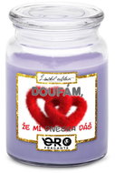 IMPAR Candle with lavender scent - I hope you give me 500 g - Candle
