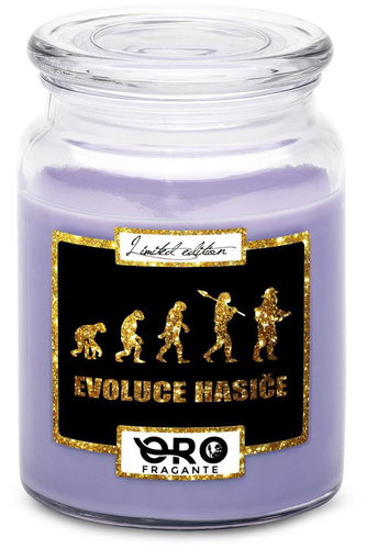 IMPAR Candle with lavender scent - Evolution - fireman 500 g - Candle - Main image