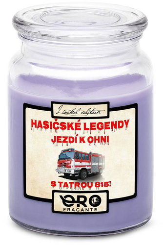 IMPAR Candle with lavender scent - Firefighter legends - Tatra 815 500 g - Candle - Main image