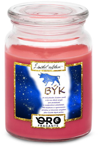 IMPAR Chocolate scented cherry candle - Taurus (21.4. - 21.5. ) - blue 500 g - Candle - Main image