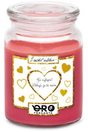 IMPAR Chocolate scented cherry candle - Thank you - I have you 500 g - Candle