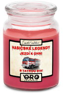 IMPAR Chocolate scented cherry candle - Firefighter legends - Tatra 815 500 g - Candle