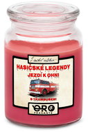 IMPAR Chocolate scented cherry candle - Firefighter legends - Trambus 500 g - Candle