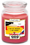 IMPAR Chocolate scented cherry candle - I am not alcoholic 500 g - Candle