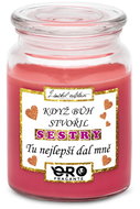 IMPAR Chocolate scented cherry candle - When God made sisters 500 g - Candle