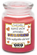 IMPAR Chocolate scented cherry candle - When God created dads 500 g - Candle
