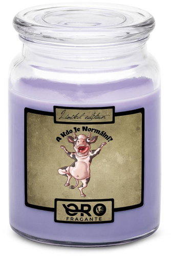 IMPAR Candle with lavender scent - Who is normal - cow 500 g - Candle - Main image