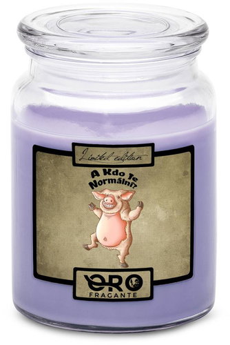 IMPAR Candle with lavender scent - Who is normal - pig 500 g - Candle - Main image