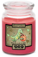 IMPAR Chocolate scented cherry candle - I love you - lizard 500 g - Candle