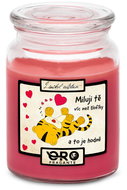 IMPAR Chocolate scented cherry candle - I love you more 500 g - Candle