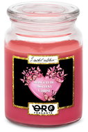 IMPAR Chocolate scented cherry candle - Butterflies in the belly - pink 500 g - Candle