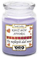 IMPAR Candle with lavender scent - When God created partners 500 g - Candle
