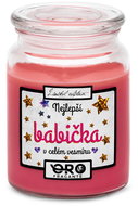 IMPAR Chocolate scented cherry candle - The best grandmother in the universe 500 g - Candle
