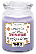 IMPAR Candle with lavender scent - When God created sisters 500 g - Candle