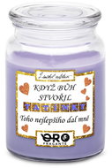 IMPAR Candle with lavender scent - When God created dads 500 g - Candle