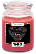 IMPAR Chocolate scented cherry candle - Family - heart of texts 500 g - Candle