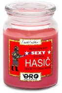 IMPAR Chocolate scented cherry candle - Sexy fireman 500 g - Candle