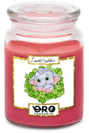 IMPAR Chocolate scented cherry candle - Elephant and four-leaf clovers 500 g - Candle