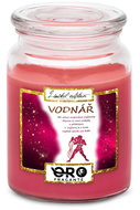 IMPAR Chocolate scented cherry candle - Aquarius (21.1. - 20.2. ) - red 500 g - Candle