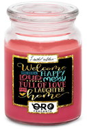 IMPAR Chocolate scented cherry candle - Welcome to our home 500 g - Candle