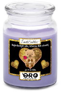 IMPAR Candle with lavender scent - Teddy bear with rose 500 g - Candle